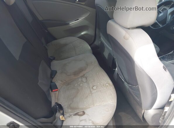 KMHCT4AE1HU203310 2017 HYUNDAI ACCENT Silver Vista de la etiqueta del VIN