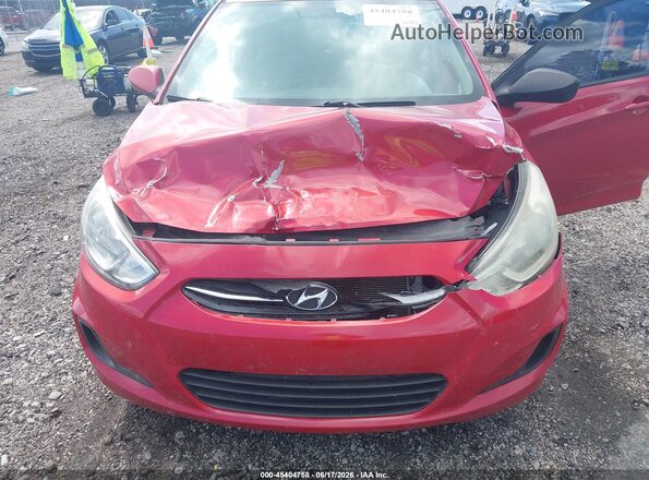 KMHCT4AE1HU343647 2017 HYUNDAI ACCENT Red Front view