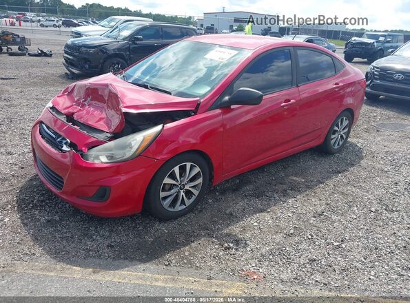 KMHCT4AE1HU343647 2017 HYUNDAI ACCENT Red Front left