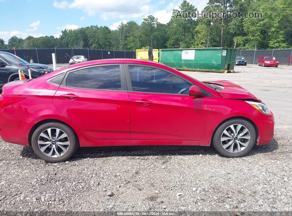 KMHCT4AE1HU343647 2017 HYUNDAI ACCENT Red Rear interior view
