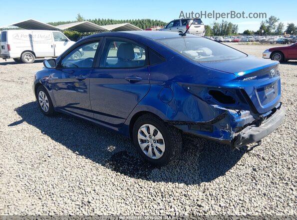 KMHCT4AE2GU119804 2016 HYUNDAI ACCENT Blue Rear left