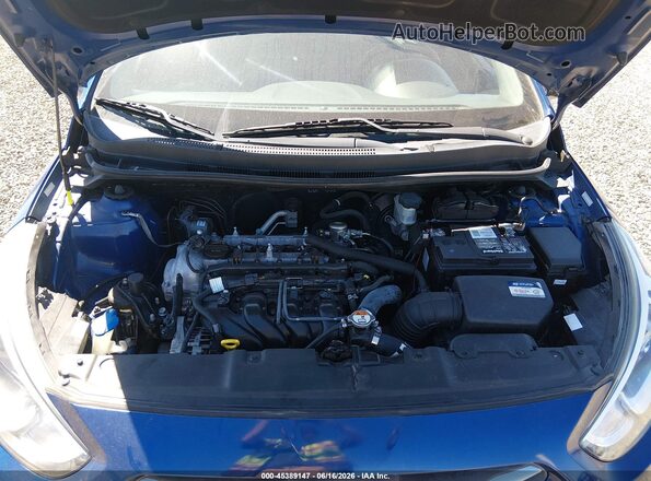 KMHCT4AE2GU119804 2016 HYUNDAI ACCENT Blue Rear view