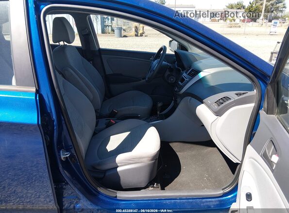 KMHCT4AE2GU119804 2016 HYUNDAI ACCENT Blue Front interior view