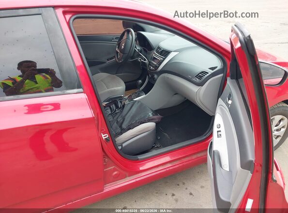 KMHCT4AE2GU158618 2016 HYUNDAI ACCENT Red Вид салону спереду