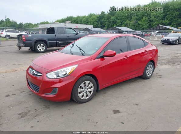KMHCT4AE2GU158618 2016 HYUNDAI ACCENT Red Передня ліва чверть