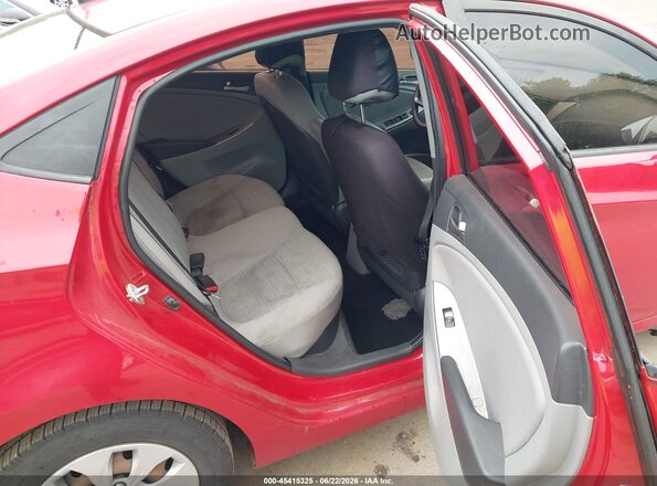 KMHCT4AE2GU158618 2016 HYUNDAI ACCENT Red Вид наклейки з VIN-кодом