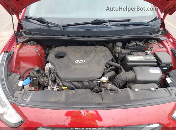 KMHCT4AE2GU158618 2016 HYUNDAI ACCENT Red Вид ззаду