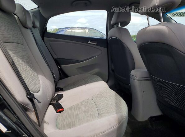 KMHCT4AE2GU161826 2016 HYUNDAI ACCENT Black უკანა სავარძლების ხედი