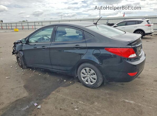 KMHCT4AE2GU161826 2016 HYUNDAI ACCENT Black უკანა მარცხენა