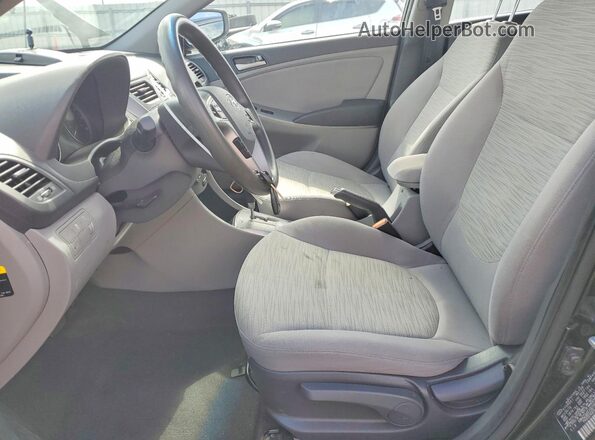 KMHCT4AE2GU161826 2016 HYUNDAI ACCENT Black წინა სალონის ხედი