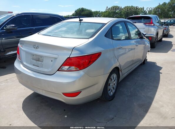 KMHCT4AE2GU961882 2016 HYUNDAI ACCENT Silver უკანა მარჯვენა