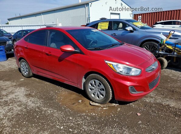 KMHCT4AE2HU184430 2017 HYUNDAI ACCENT Red Front right