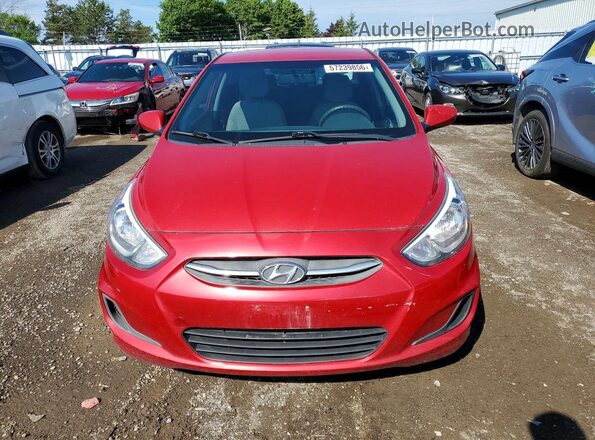 KMHCT4AE2HU184430 2017 HYUNDAI ACCENT Red Front view
