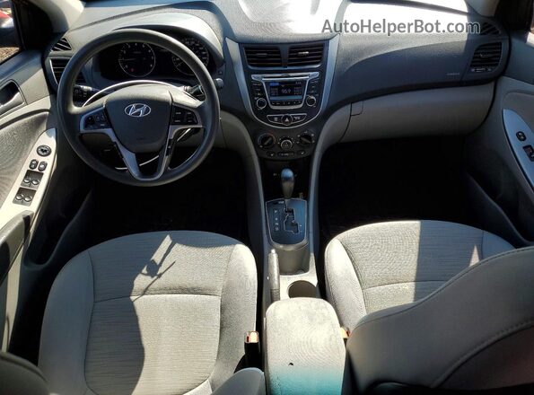 KMHCT4AE2HU184430 2017 HYUNDAI ACCENT Red Dashboard view