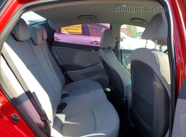 KMHCT4AE2HU184430 2017 HYUNDAI ACCENT Red Rear seats view