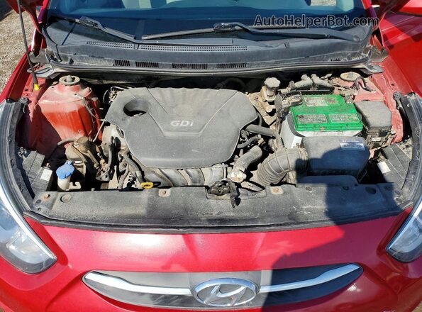 KMHCT4AE2HU184430 2017 HYUNDAI ACCENT Red Rear interior view