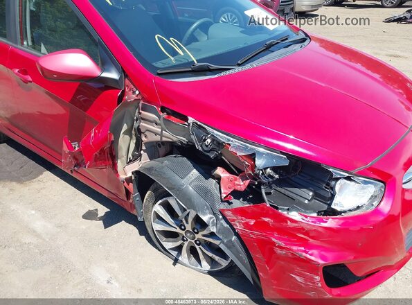 KMHCT4AE2HU277772 2017 HYUNDAI ACCENT Red Դիմացի տեսք