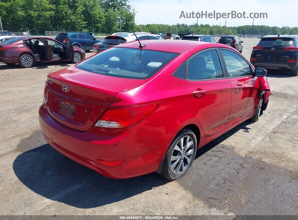 KMHCT4AE2HU277772 2017 HYUNDAI ACCENT Red Հետևի աջ