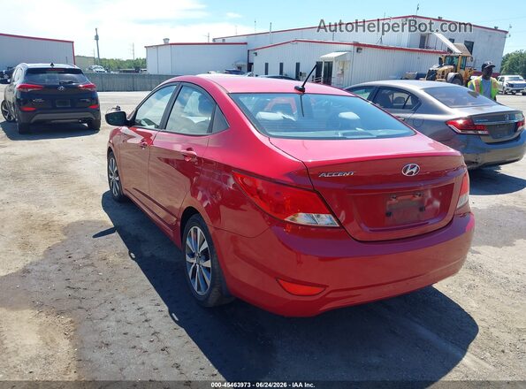 KMHCT4AE2HU277772 2017 HYUNDAI ACCENT Red Հետևի ձախ