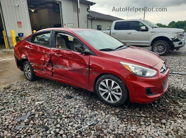 KMHCT4AE2HU374972 2017 HYUNDAI ACCENT Red Front right