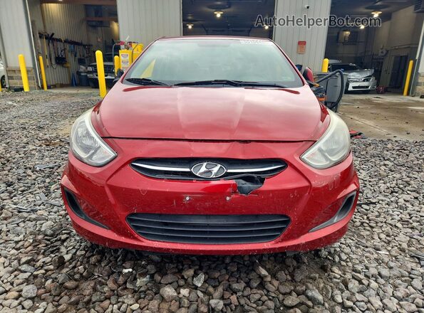 KMHCT4AE2HU374972 2017 HYUNDAI ACCENT Red Front view