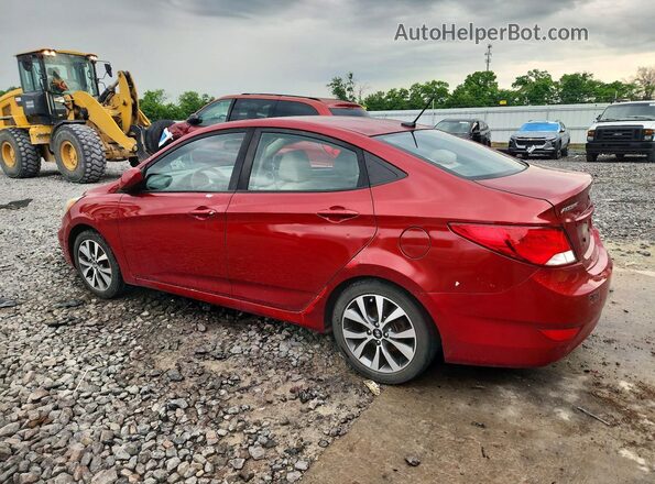 KMHCT4AE2HU374972 2017 HYUNDAI ACCENT Red Rear left