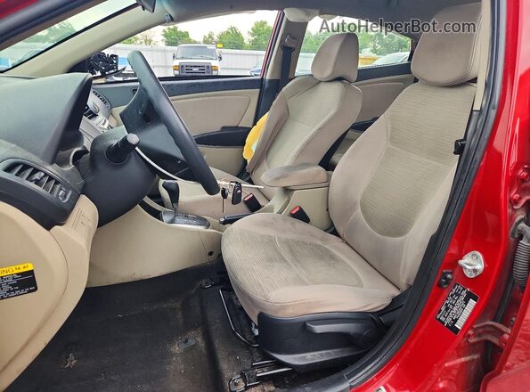 KMHCT4AE2HU374972 2017 HYUNDAI ACCENT Red Front interior view