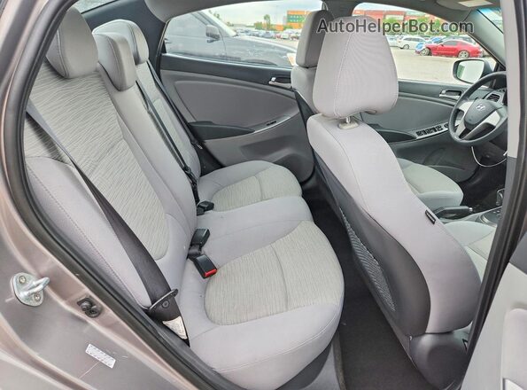 KMHCT4AE2HU393067 2017 HYUNDAI ACCENT Gray უკანა სავარძლების ხედი
