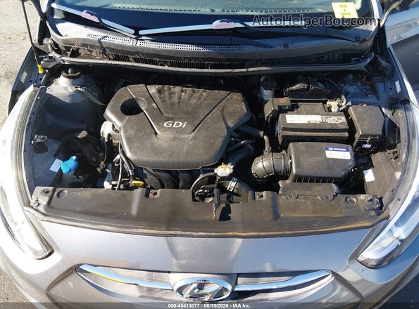 KMHCT4AE3GU017704 2016 HYUNDAI ACCENT Silver Rear view
