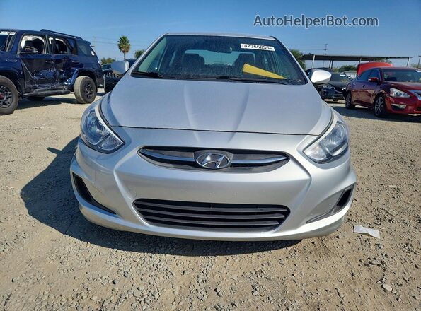 KMHCT4AE3GU096873 2016 HYUNDAI ACCENT Silver წინა ხედი