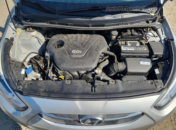 KMHCT4AE3GU096873 2016 HYUNDAI ACCENT Silver უკანა სალონის ხედი