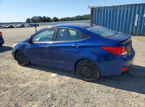 KMHCT4AE3GU105488 2016 HYUNDAI ACCENT Blue Հետևի ձախ