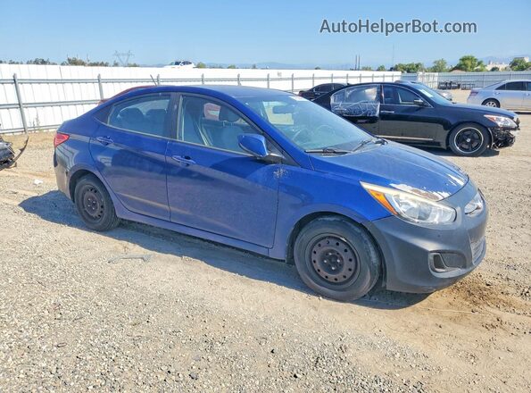 KMHCT4AE3GU105488 2016 HYUNDAI ACCENT Blue Առջևի աջ