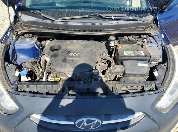 KMHCT4AE3GU105488 2016 HYUNDAI ACCENT Blue Սալոնի հետևի տեսք
