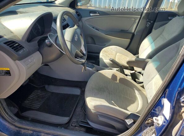 KMHCT4AE3GU105488 2016 HYUNDAI ACCENT Blue Սալոնի դիմացի տեսք
