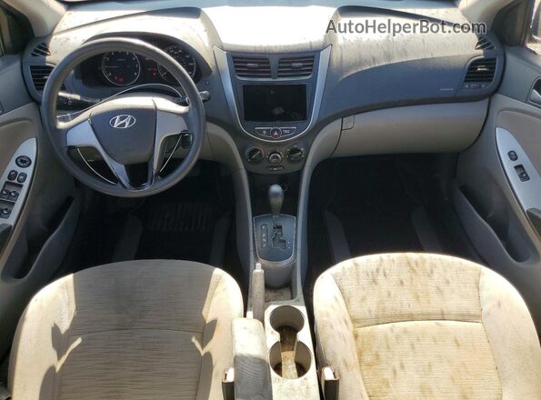 KMHCT4AE3GU105488 2016 HYUNDAI ACCENT Blue Առջևի վահանակի տեսք