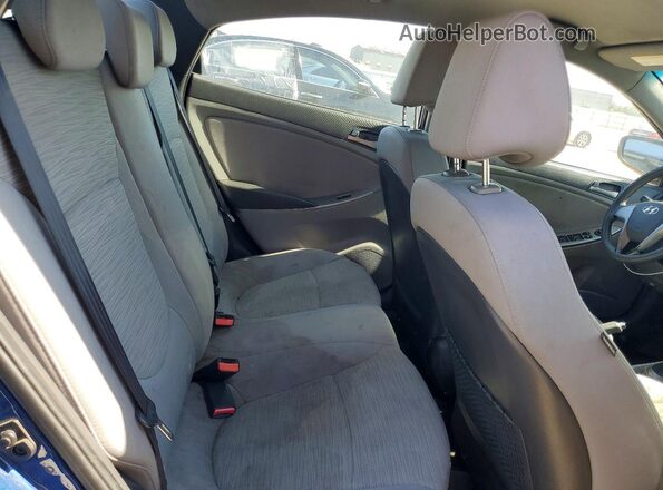 KMHCT4AE3GU105488 2016 HYUNDAI ACCENT Blue Հետևի նստատեղերի տեսք
