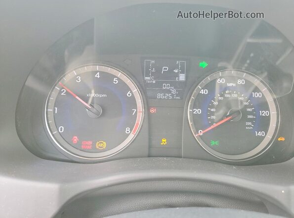 KMHCT4AE3GU122355 2016 HYUNDAI ACCENT Silver ხელსაწყოთა პანელის ხედი