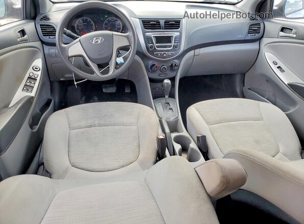 KMHCT4AE3GU122355 2016 HYUNDAI ACCENT Silver წინა პანელის ხედი