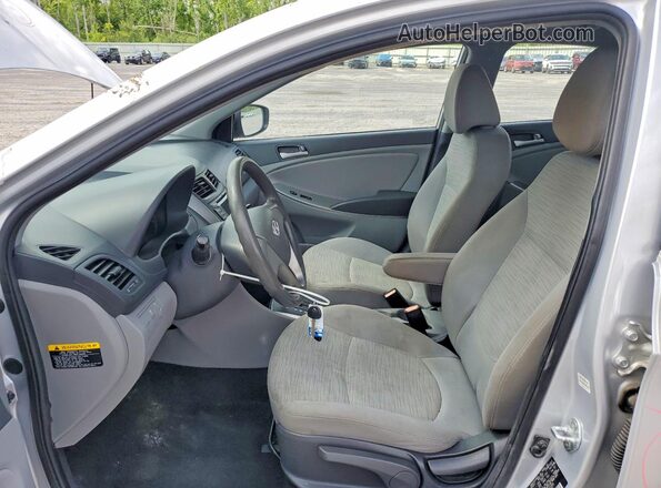 KMHCT4AE3GU122355 2016 HYUNDAI ACCENT Silver წინა სალონის ხედი