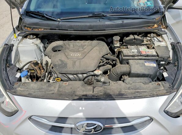 KMHCT4AE3GU122355 2016 HYUNDAI ACCENT Silver უკანა სალონის ხედი