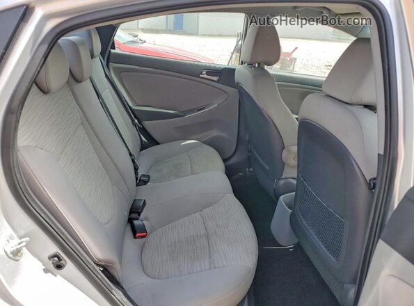 KMHCT4AE3GU122355 2016 HYUNDAI ACCENT Silver უკანა სავარძლების ხედი