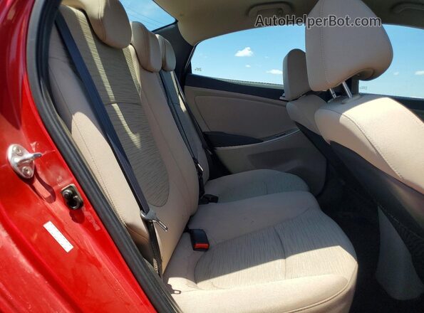 KMHCT4AE3HU255344 2017 HYUNDAI ACCENT Red Vista de los asientos traseros