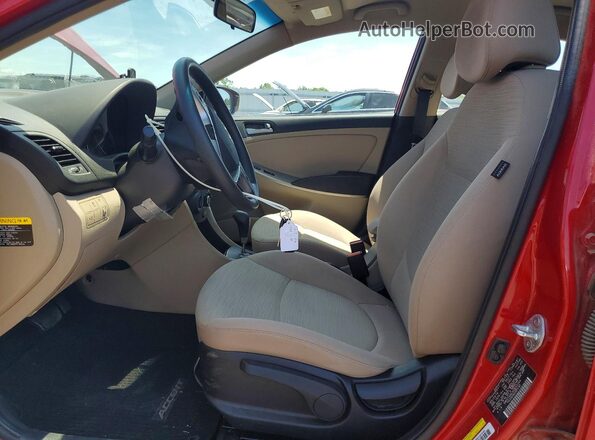 KMHCT4AE3HU255344 2017 HYUNDAI ACCENT Red Vista interior delantera