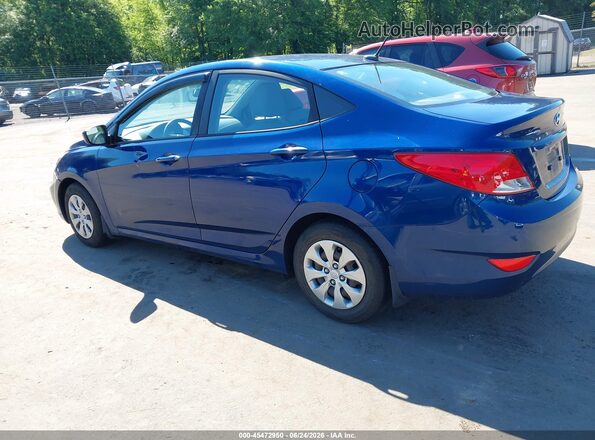 KMHCT4AE3HU291776 2017 HYUNDAI ACCENT Синий Задняя левая четверть