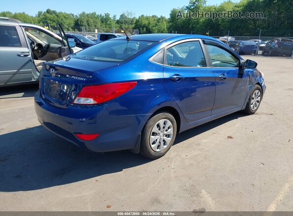 KMHCT4AE3HU291776 2017 HYUNDAI ACCENT Синий Задняя правая четверть