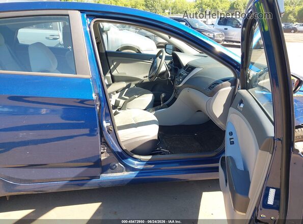 KMHCT4AE3HU291776 2017 HYUNDAI ACCENT Синий Вид салона спереди
