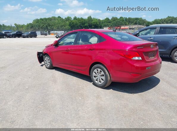 KMHCT4AE3HU337218 2017 HYUNDAI ACCENT Красный Задняя левая четверть