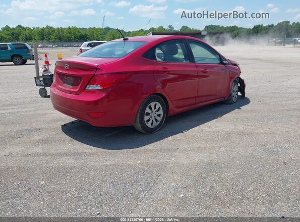 KMHCT4AE3HU337218 2017 HYUNDAI ACCENT Красный Задняя правая четверть