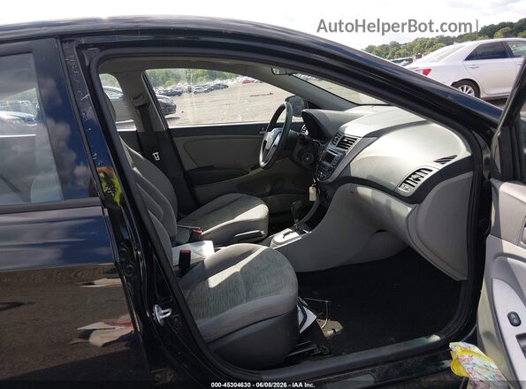 KMHCT4AE3HU375290 2017 HYUNDAI ACCENT Black Սալոնի դիմացի տեսք